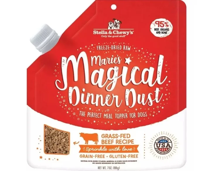 Stella & Chewy’s – Marie’s Magical Dinner Dust Grass-Fed Beef Dog Food Topper