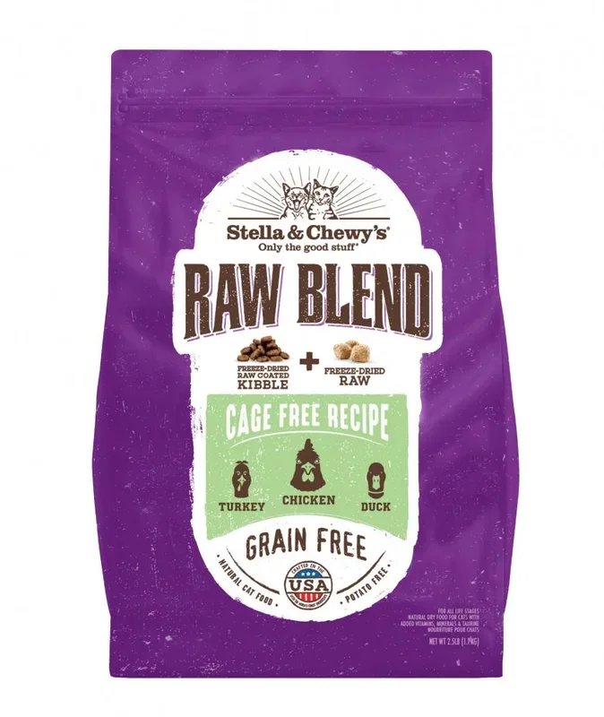Stella & Chewy’s Cat Kibble-Raw Blend Cage Free Poultry Recipe
