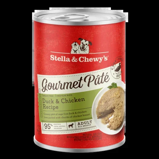 Stella & Chewy’s Gourmet Pâté for Dogs with Duck & Chicken Liver 12.5oz