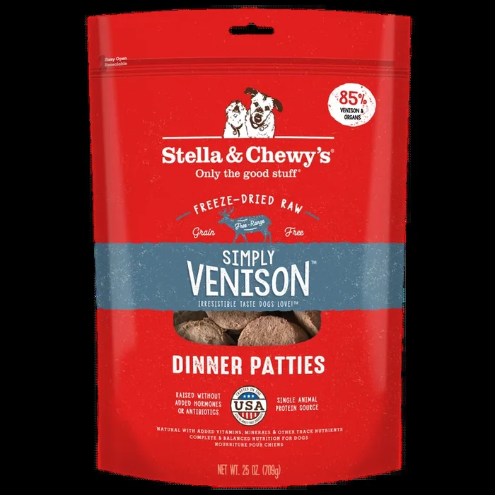Stella & Chewy’s Simply Venison Freeze-Dried Raw Patties Dog Food