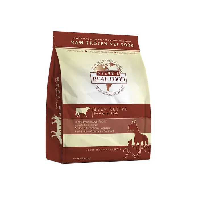 Steve’s Real Food Raw Frozen Beef Diet for Dogs and Cats