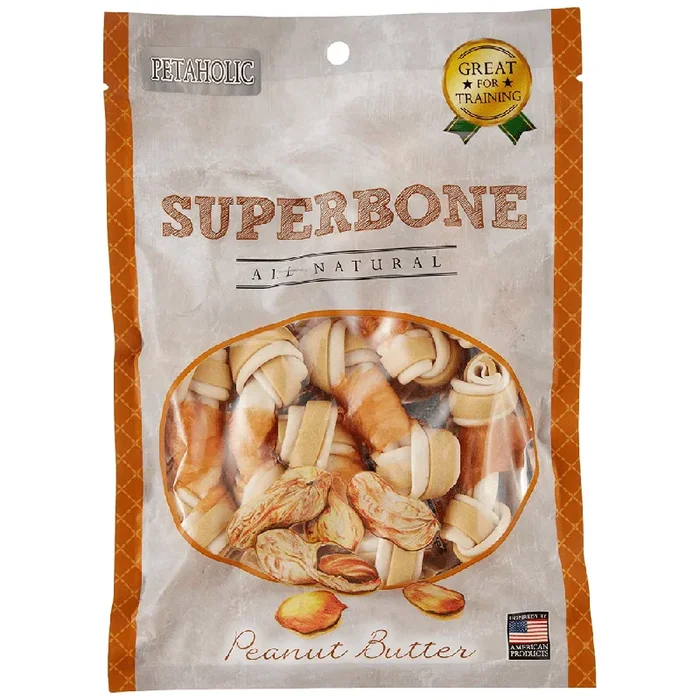 Super Bone Chicken Peanut Butter Spiral Dog Treat