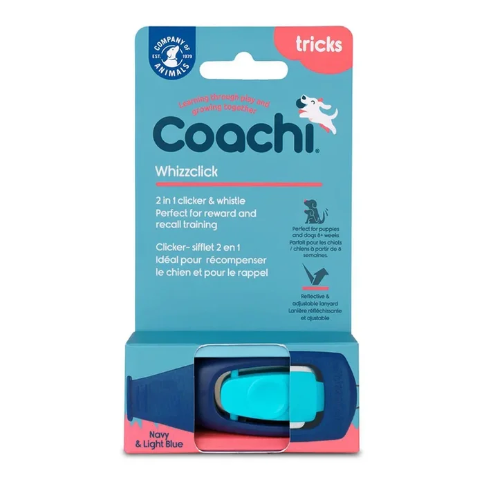 The Company of Animals Coachi Whizzclick Navy/Light Blue