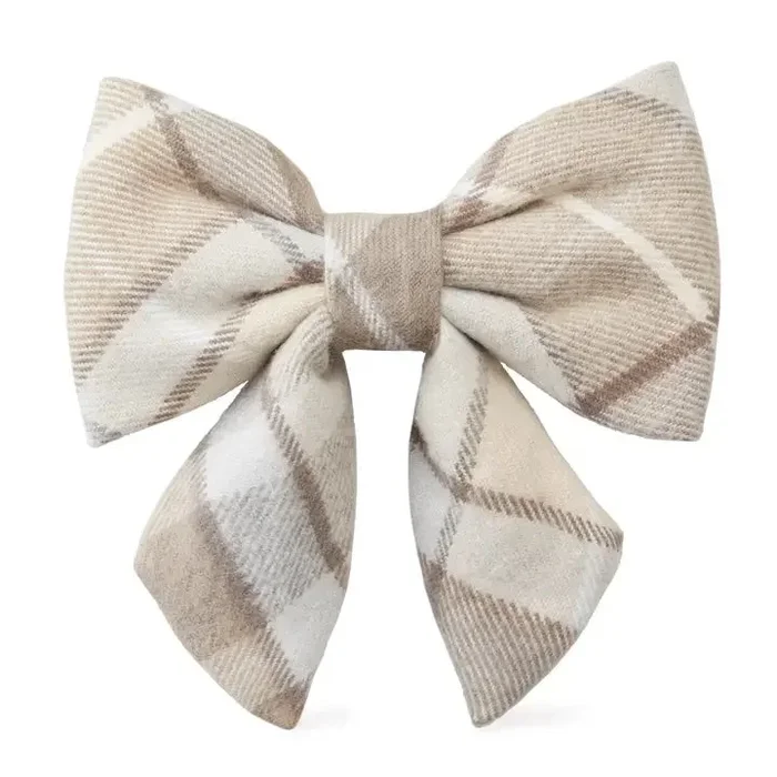The Foggy Dog – Andover Plaid Flannel Lady Bow Tie