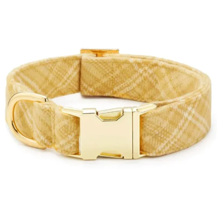 The Foggy Dog – Dog Collar Buttercup Plaid Flannel