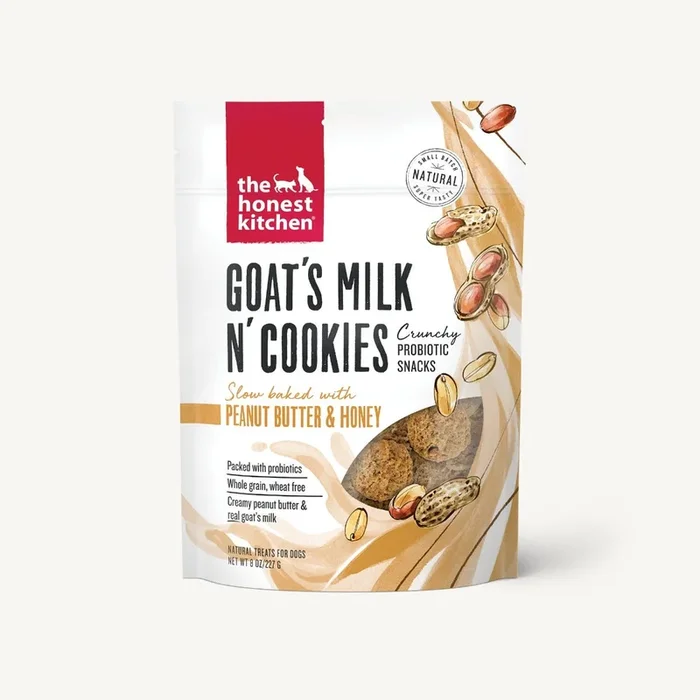 The Honest Kitchen Goat’s Milk N’ Cookies Peanut Butter & Honey Probiotic Dog Treats