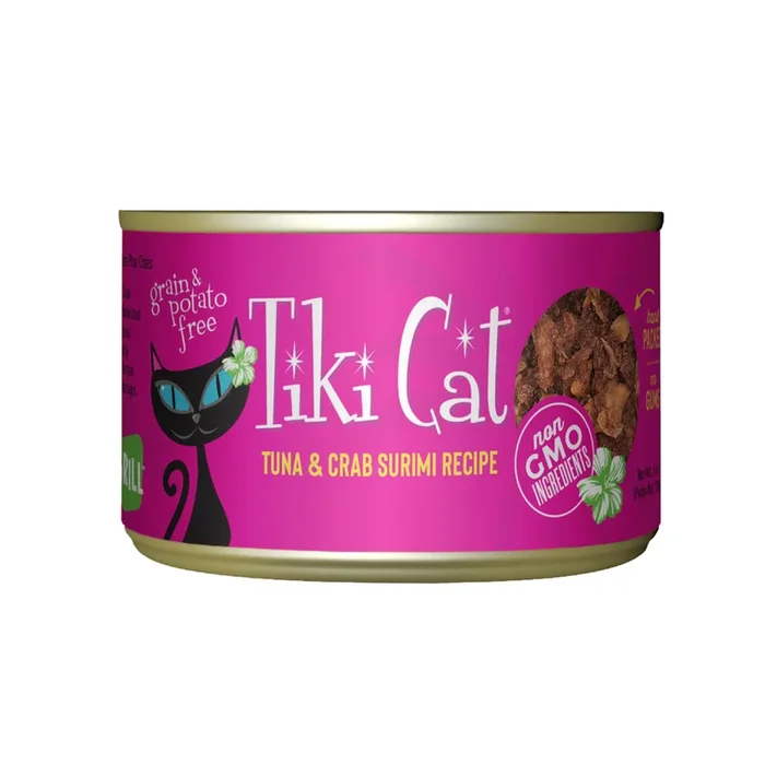 Tiki Cat Luau Grain Free Tuna In Crab Surimi Consomme Canned Cat Food