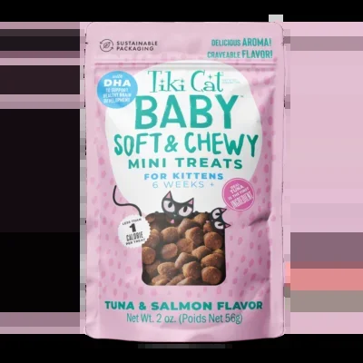 Tiki Cat Tiki Cat® Baby™ Soft & Chewy Mini Treats: Tuna & Salmon Flavor Cat Treats