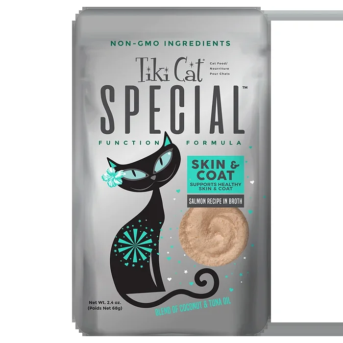 Tiki Cat Velvet Mousse Skin & Coat Salmon 2.4oz*