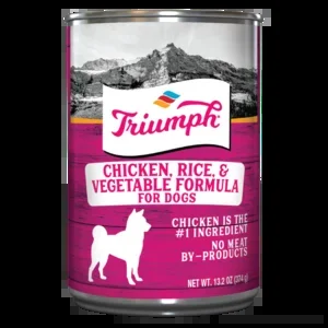Triumph Chicken, Rice, & Vegetable Formula Canned Dog Food
