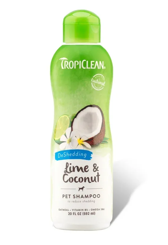 TropiClean Lime & Coconut Deshedding Shampoo for Dogs and Cats