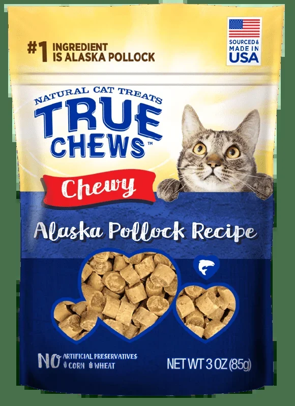 TRUE CHEWS® CHEWY ALASKA POLLOCK RECIPE CAT TREATS