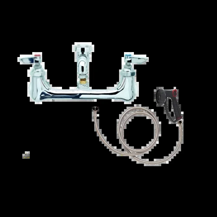 Tub Plumbing Complete Set-up 8″ Center with Hair Interceptor by PetLift