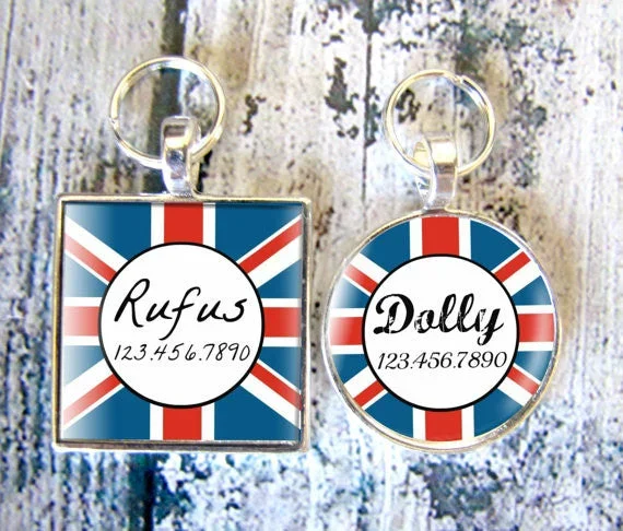 Union Jack Dog License Tag