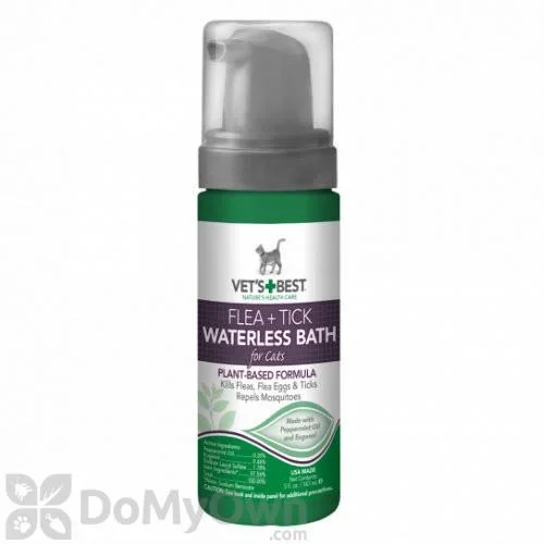 Vet’s Best Flea + Tick Waterless Bath for Cats