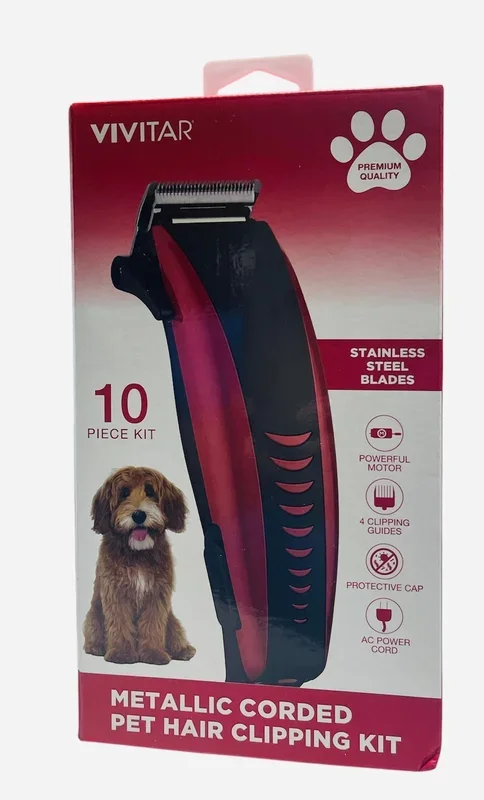 vivitar stainless steel pet hair clipping kit