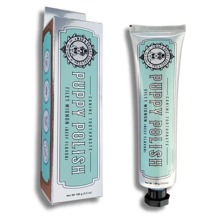 Wag & Bright Supply Co. – Puppy Polish Toothpaste – Filet Mignon (Beef)