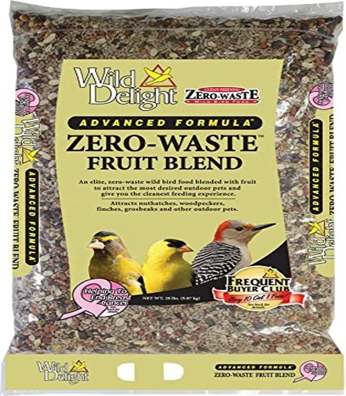 WILD DELIGHT ZERO-WASTE FRUIT BLEND BIRD FOOD 5LB