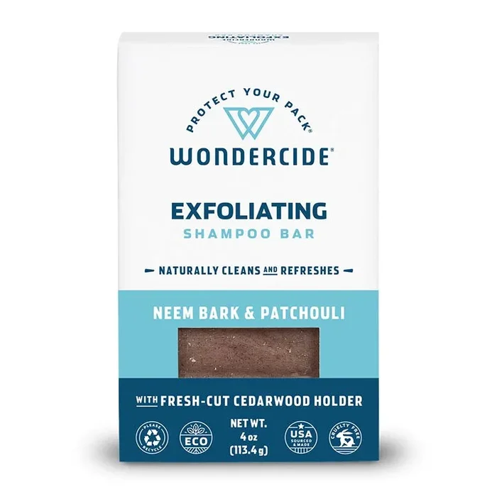Wondercide Exfoliating Shampoo Bar for Dogs and Cats with Natural Essential Oils 5oz