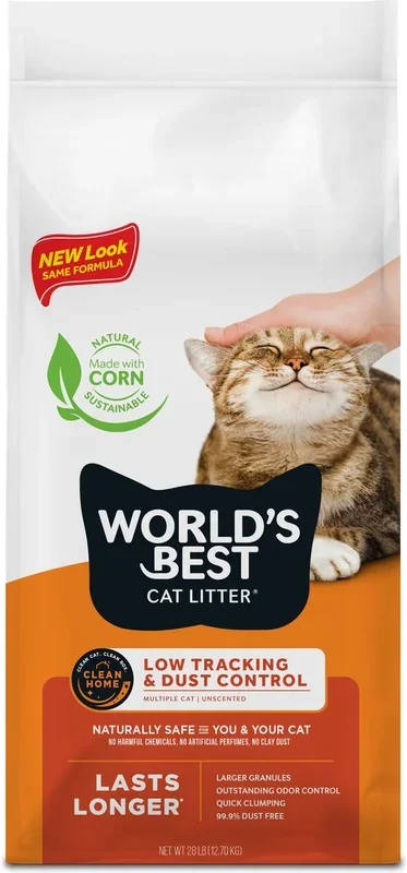 World’s Best Low Tracking and Dust Control Multiple Cat Litter