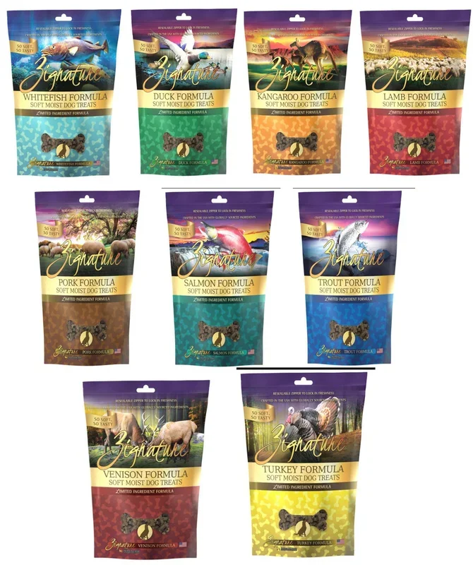 Zignature Dog Soft Moist Treats Hearts