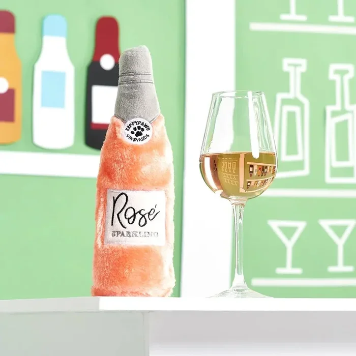 Zippy Paws Happy Hour Crusherz Rose Dog Toy