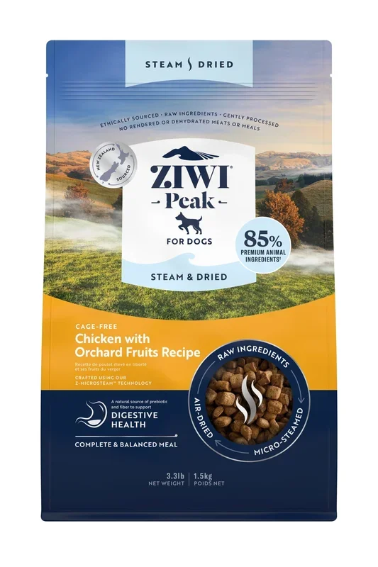 ZIWI Chicken with Orchard Fruits Steam Dried Dog Food