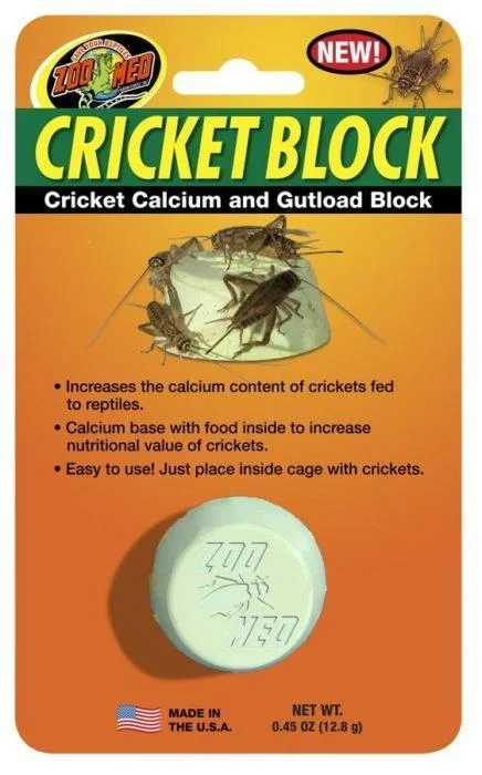 Zoo Med Cricket Calcium and Gutload Block ZOO MED LABORATORIES, INC.