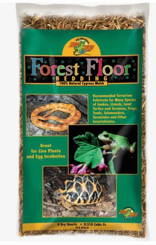 Zoo Med Forest Floor Natural Cypress Mulch Reptile Bedding, 8-qt bag