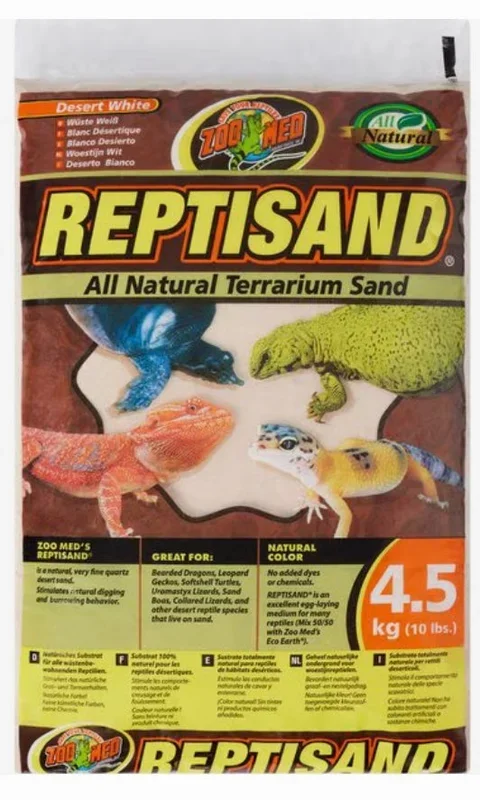 Zoo Med Reptisand Reptile Terrarium Sand, all natural terrarium sand 10-lb bag