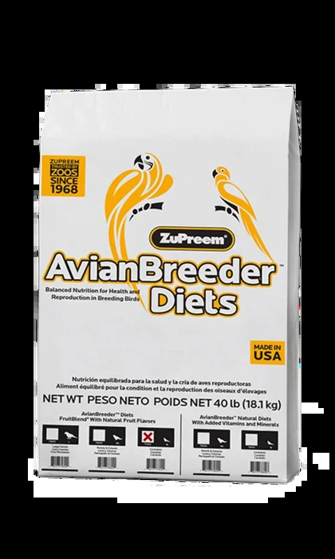 Zupreem AvianBreeder FruitBlend Flavor Food with Natural Flavors for Medium Birds